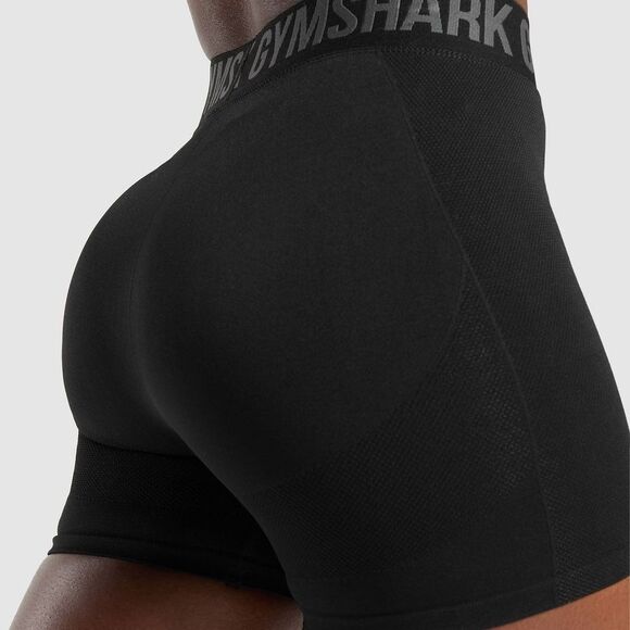 Gymshark Women's Flex Shorts Size XS in Black/Charcoal Grey NWT in Package - Picture 6 of 16